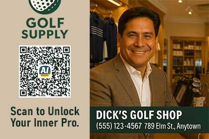 Golf store ad