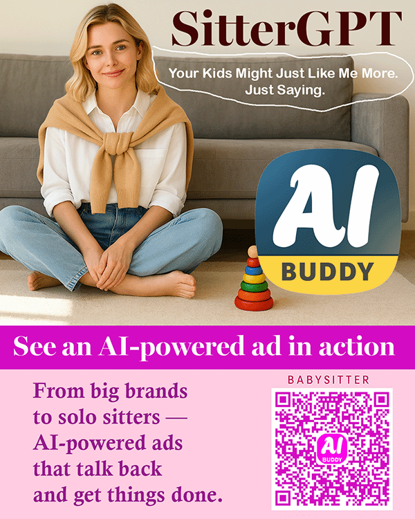 SitterGPT Babysitter AI Buddy Reddit Ad